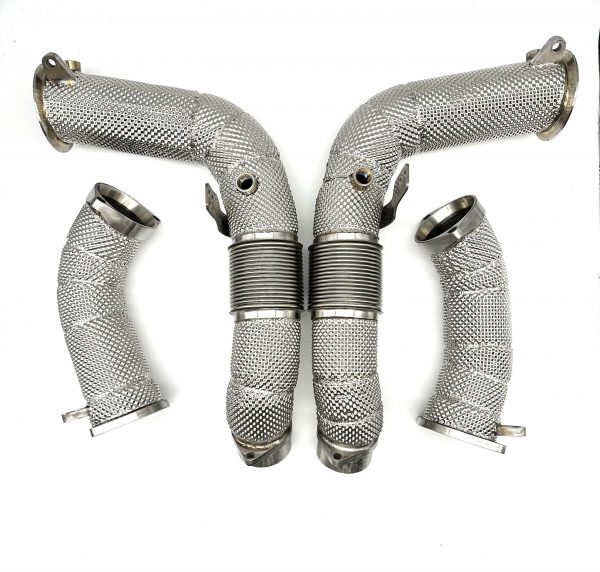 RK Autowerks S68 G90 M5 Catless Race Downpipes